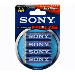 Μπαταρίες Sony Αλκαλικές Plus AA LR6 (4τεμ) AM3B4A 