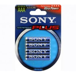 Μπαταρίες Sony Αλκαλικές Plus AAA LR03 (4τεμ) AM4B4A 